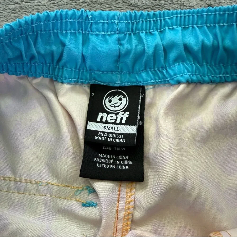 NEFF Men’s Daily Animal Hot Tub Board Shorts Unlined Bright Vibrant